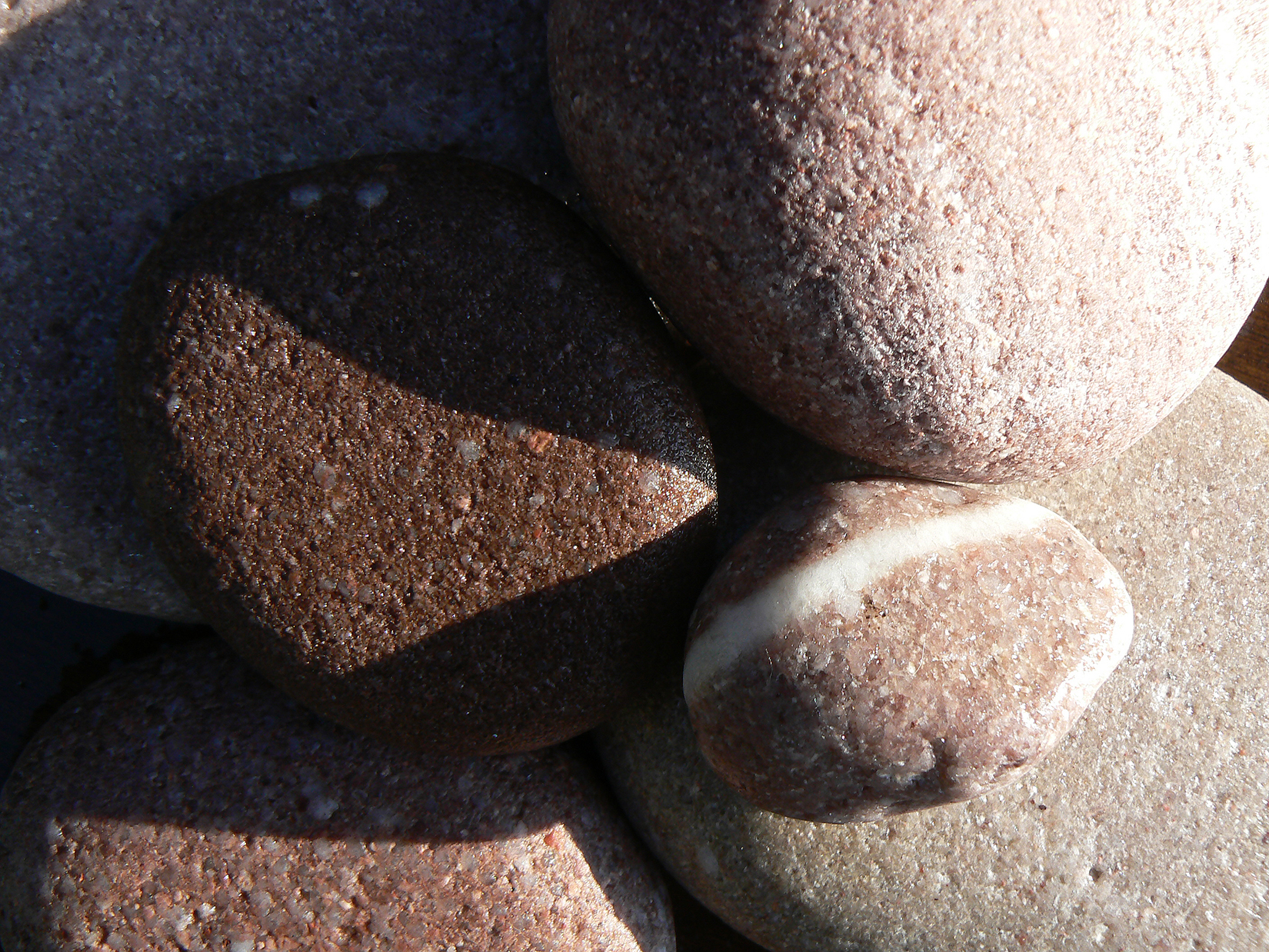 Galets de granite rose