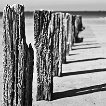 Noir et blanc de Saint-Malo : brise-lames