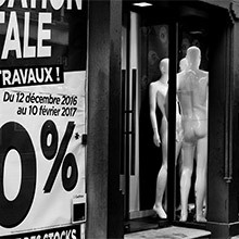 Noir et blanc urbain : liquidation totale